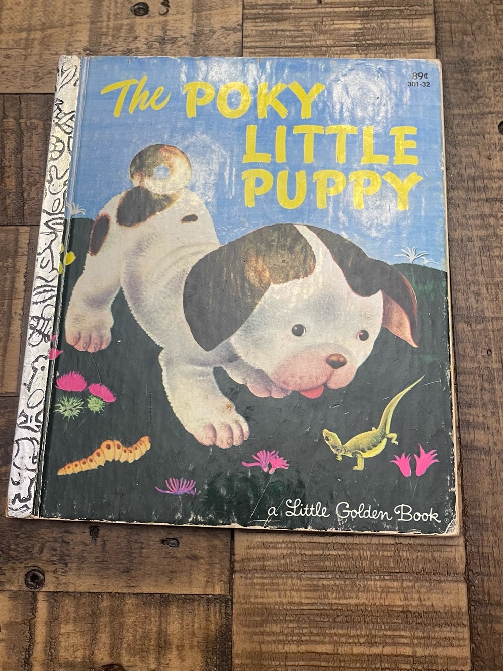 vintage edition of The Poky Little Puppy from the Little Golden Books series.